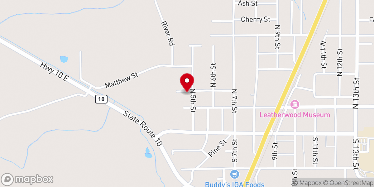 Map showing location of Oakdale LA