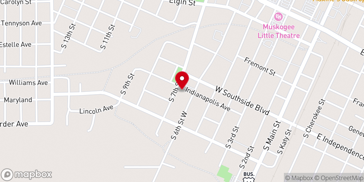 Map showing location of Rayfield Baptist Church