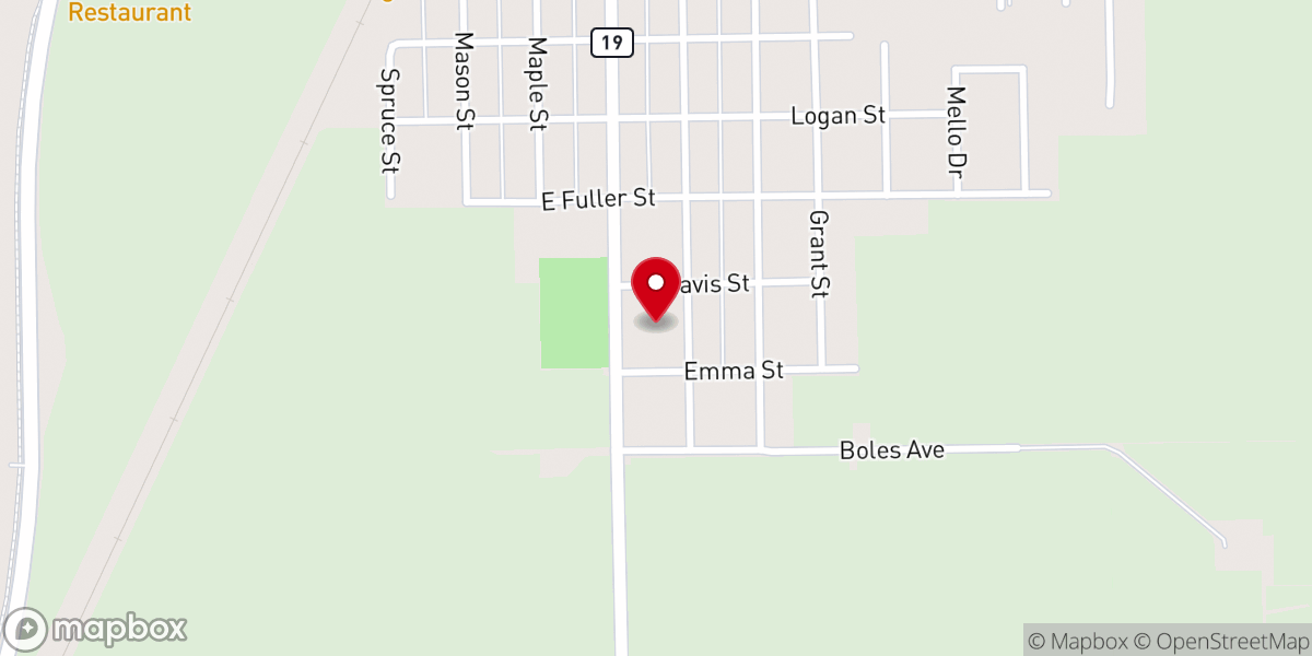Map showing location of St. Paul Evangelical Lutheran Church