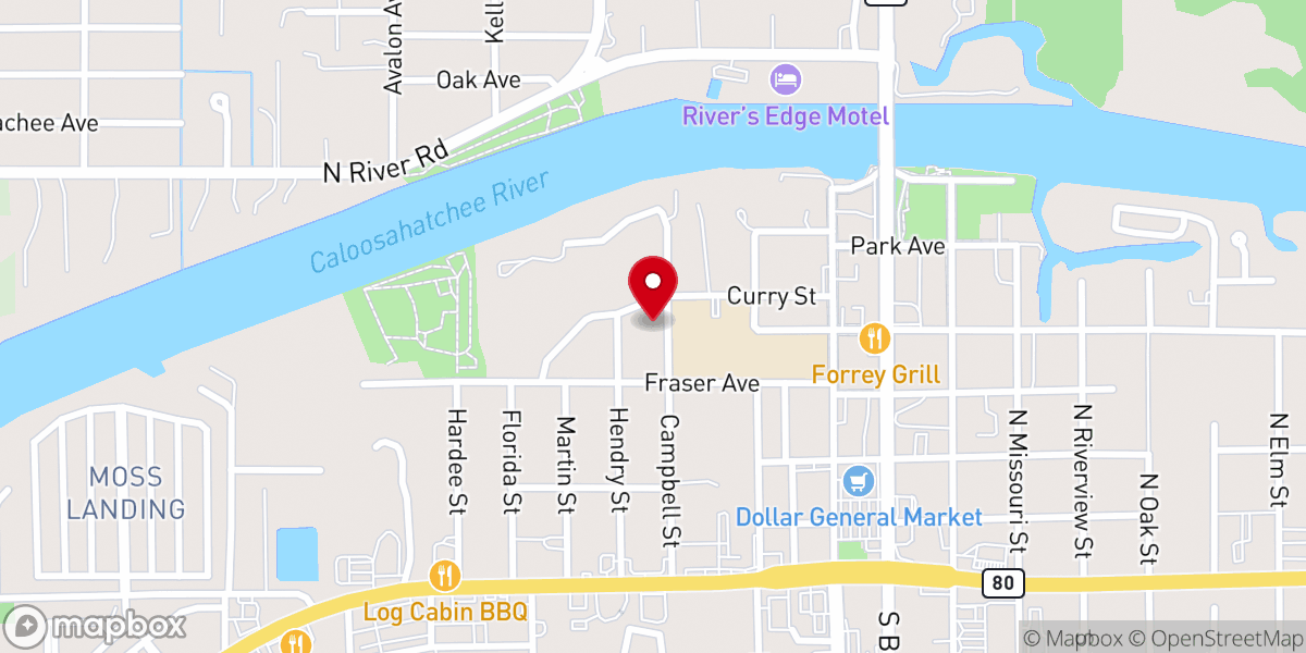 Map showing location of Carlson Methodist Church
