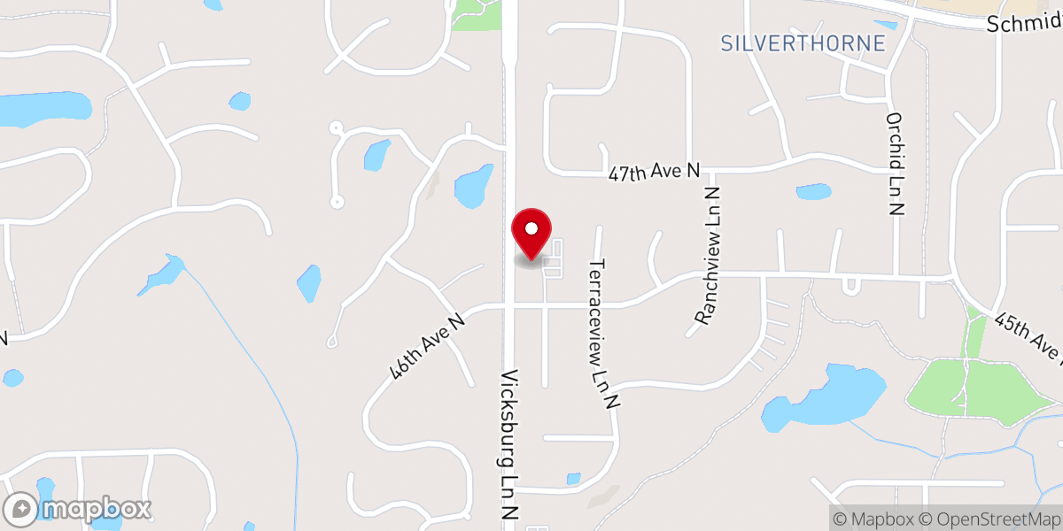 Map showing location of Ascension Lutheran Church & Preschool