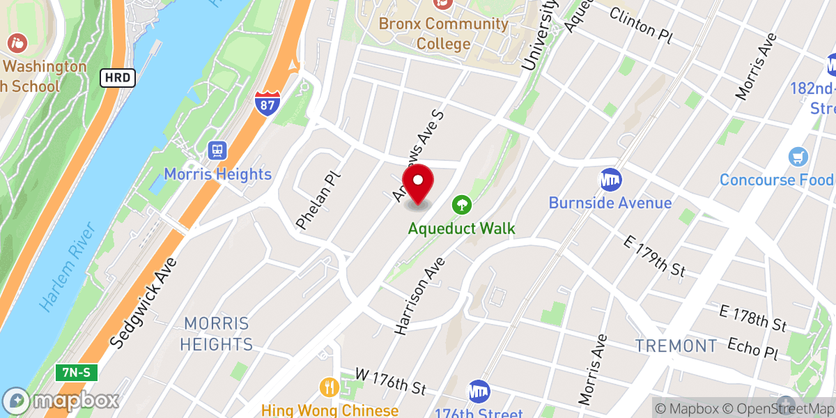 Map showing location of Calvary United Methodist Church