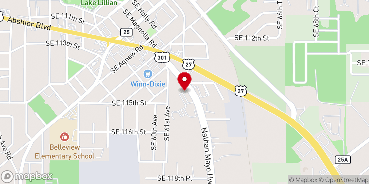 Map showing location of St. Theresa Catholic Church