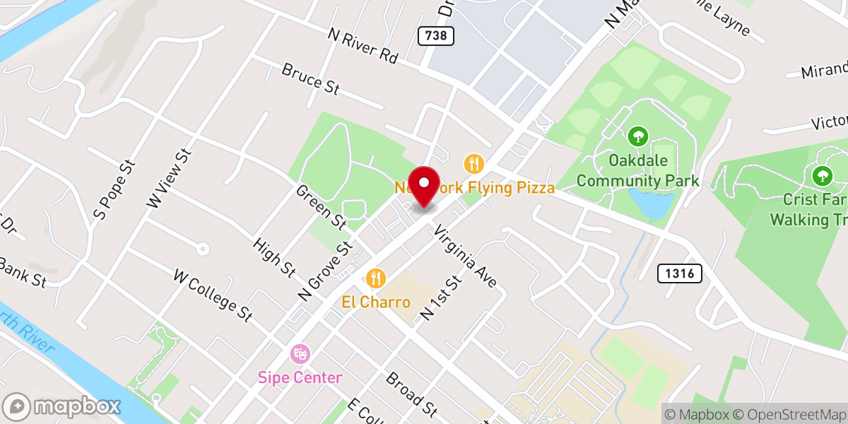Map showing location of East Gate Ministries