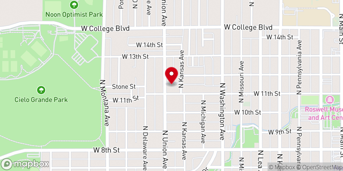 Map showing location of Apostolic Family Worship Center