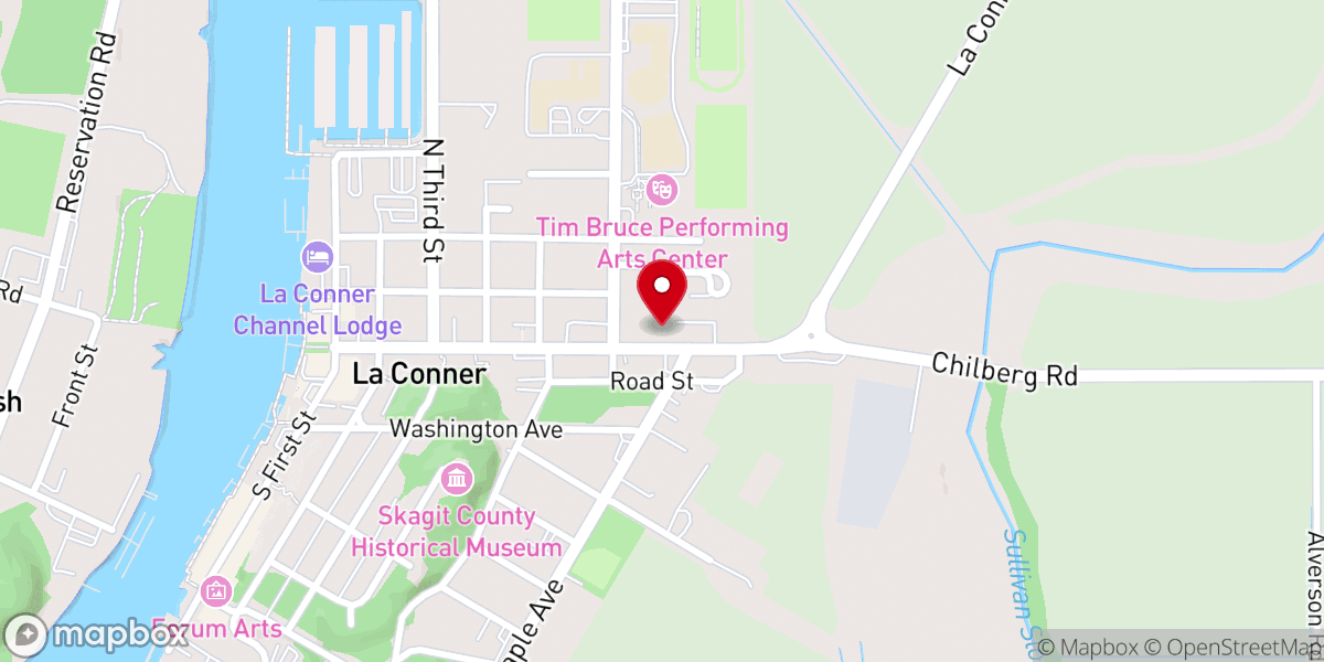Map showing location of Christ the King - La Conner