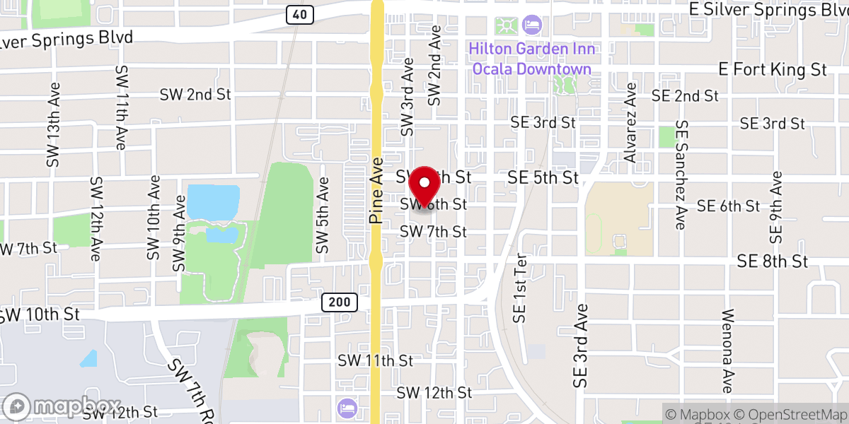 Map showing location of Roberts of Ocala Funerals & Cremations