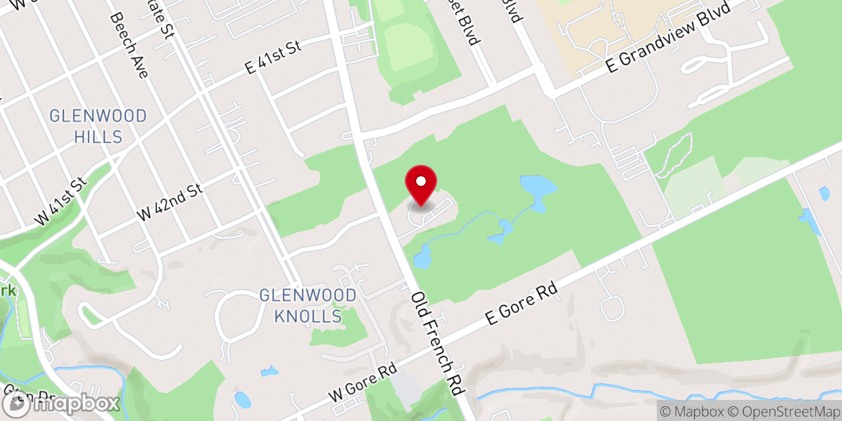 Map showing location of St. Marks Episcopal Church