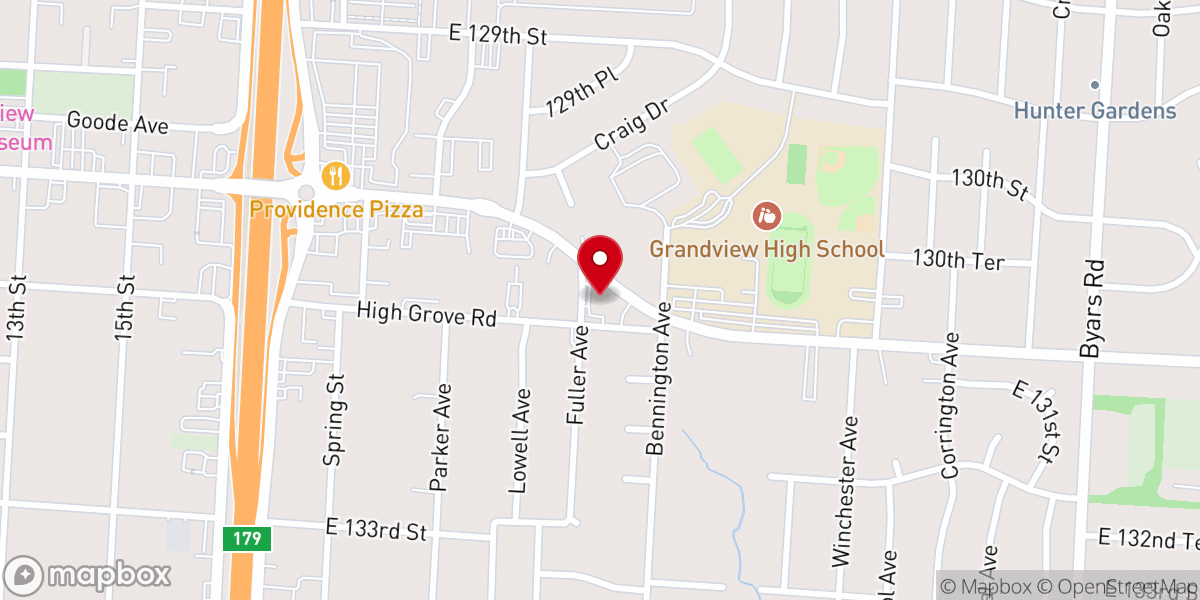 Map showing location of Christ Church