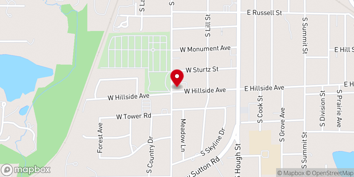 Map showing location of St. Michael's Episcopal Church