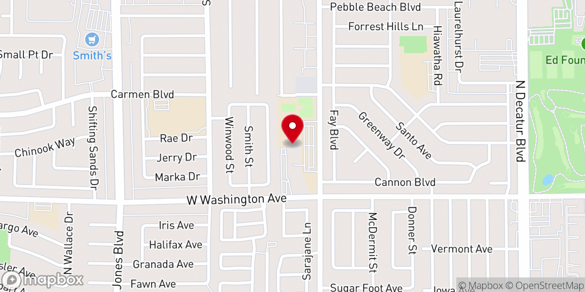 Map showing location of Saint Francis de Sales Parish Office
