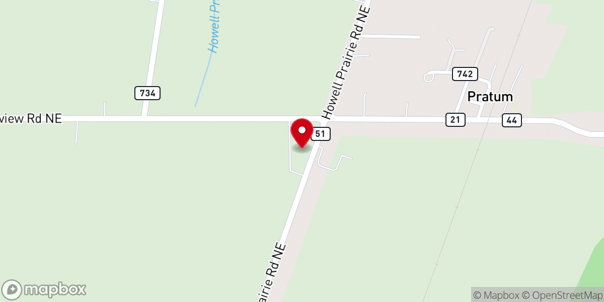 Map showing location of Grace Bible Church of Salem