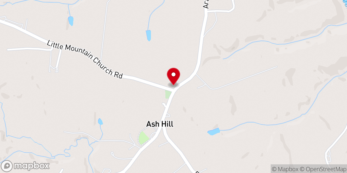 Map showing location of Revelation Baptist Church