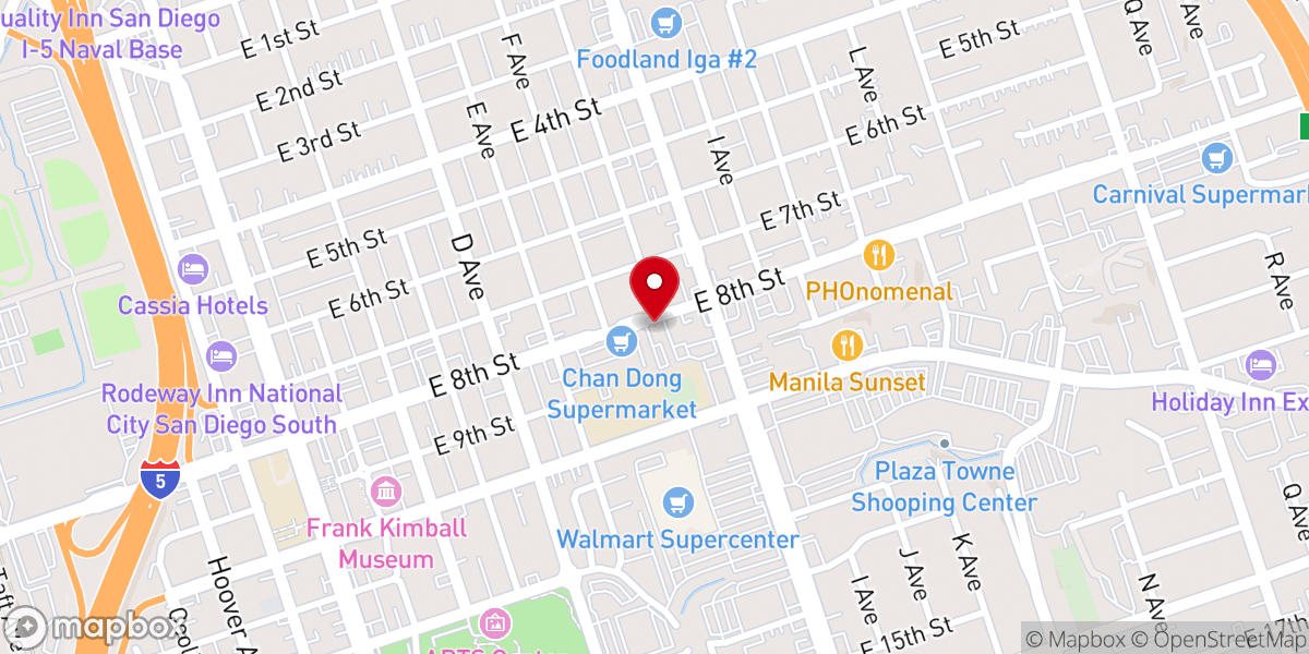 Map showing location of International Bible Baptist