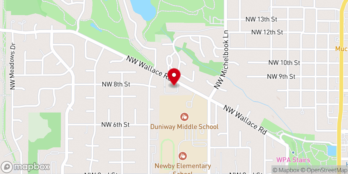 Map showing location of Abundant Life Pentecostal Church