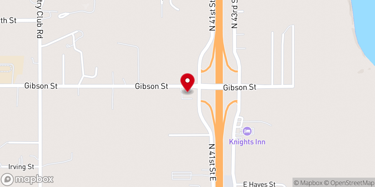 Map showing location of New Life Center Church