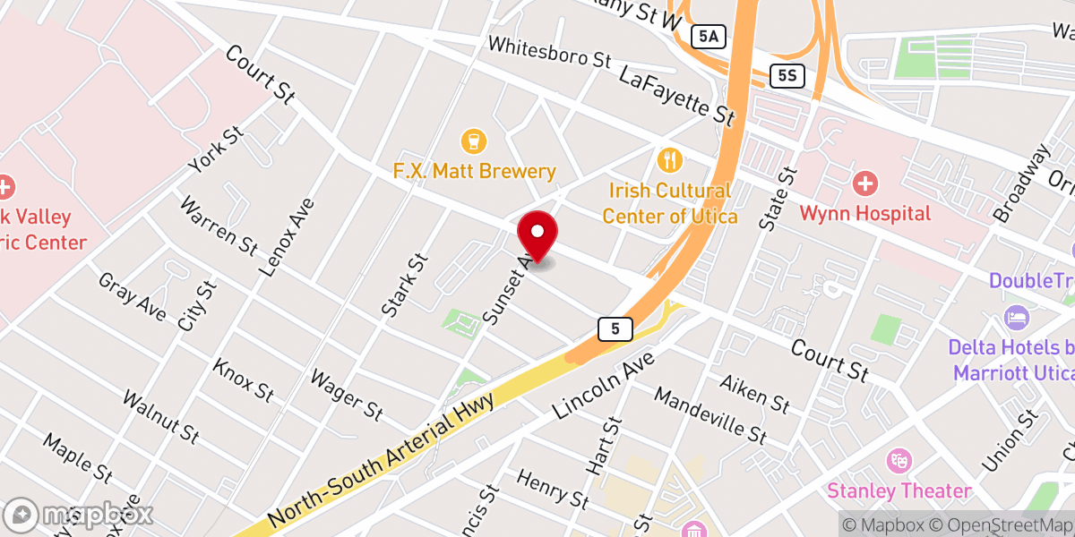 Map showing location of St. Thomas More Church
