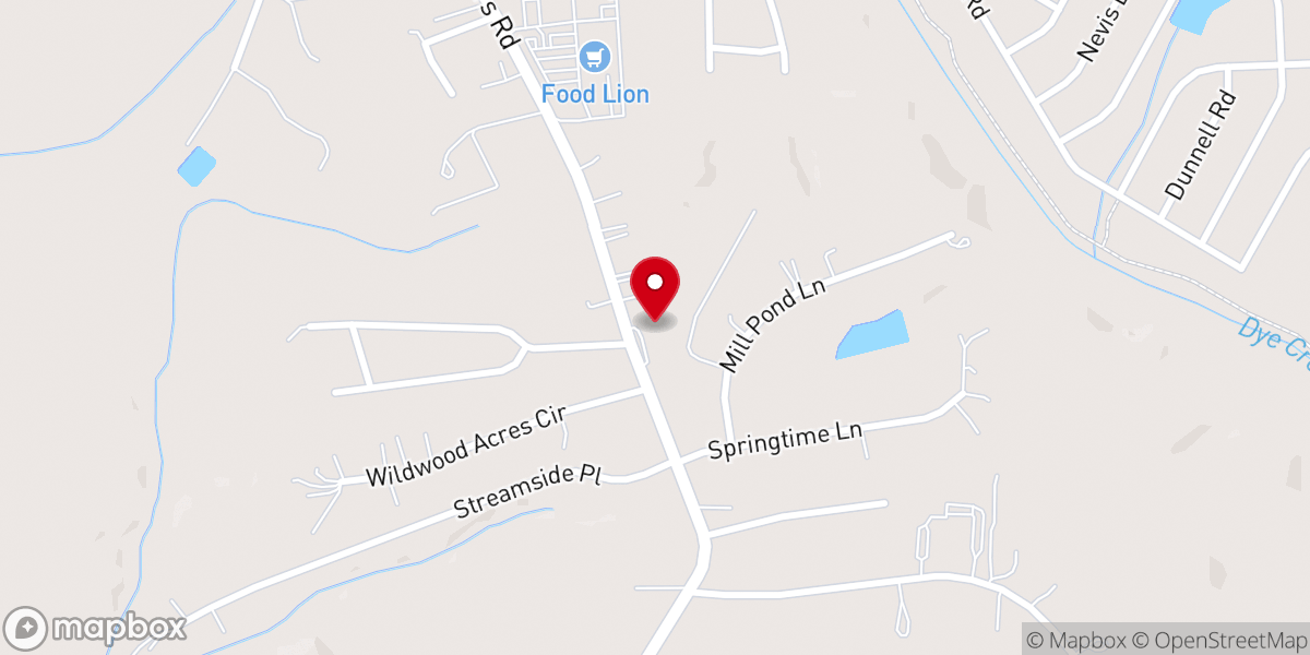 Map showing location of Bethesda AME Zion Church