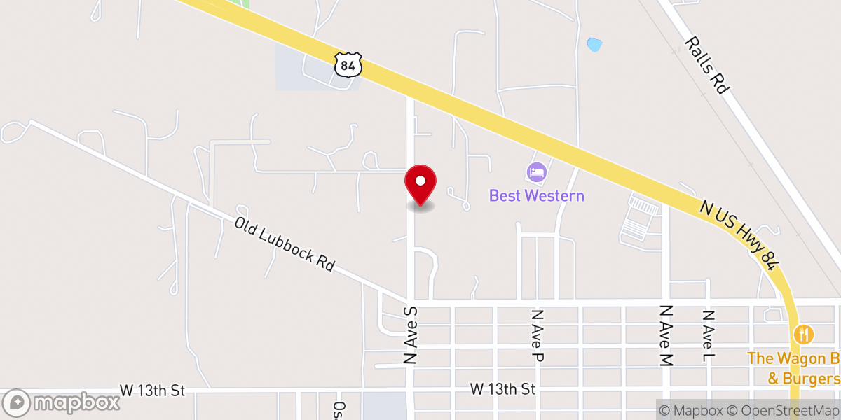 Map showing location of Grace Primitive Baptist Fellowship