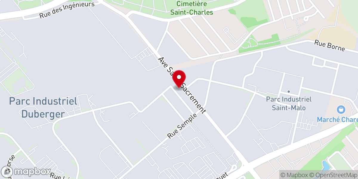 Map showing location of Église Cité de l'Amour (Église évangélique)