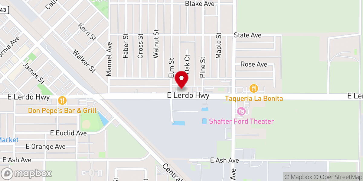 Map showing location of New Hope Church - Iglesia Nueva Esperanza