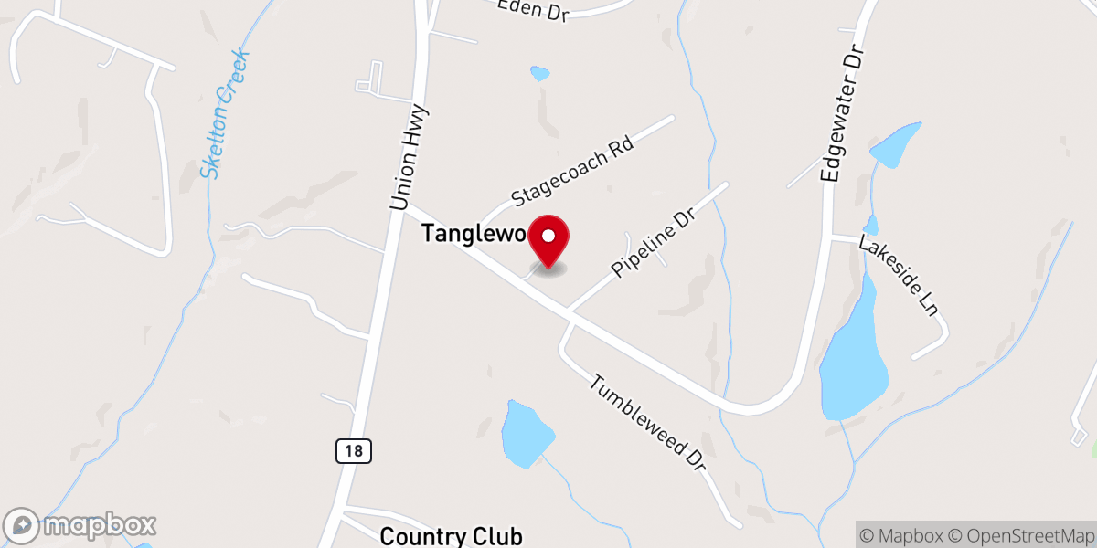 Map showing location of Open Door Baptist Church