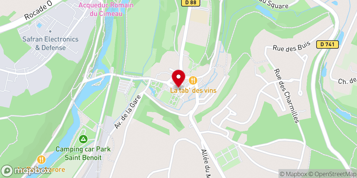 Map showing location of Eglise Saint-André, Abbaye Saint-Benoît
