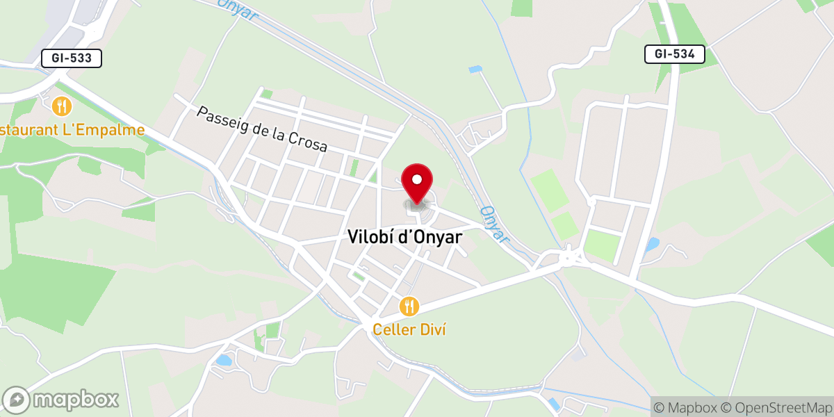 Map showing location of San Esteban de Vilobí