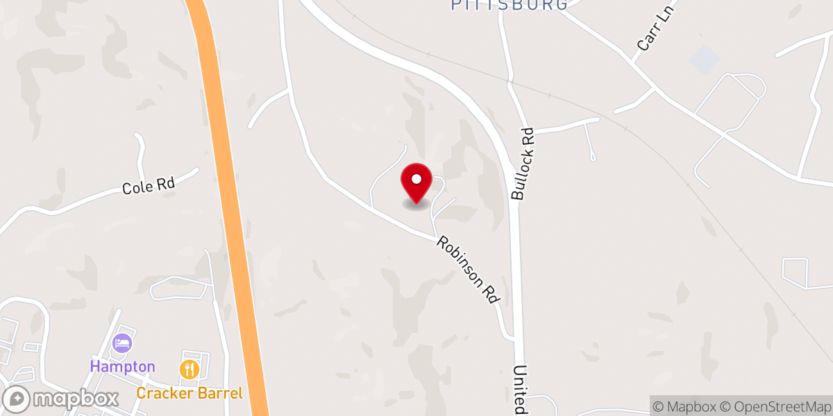 Map showing location of Circle of Faith Church