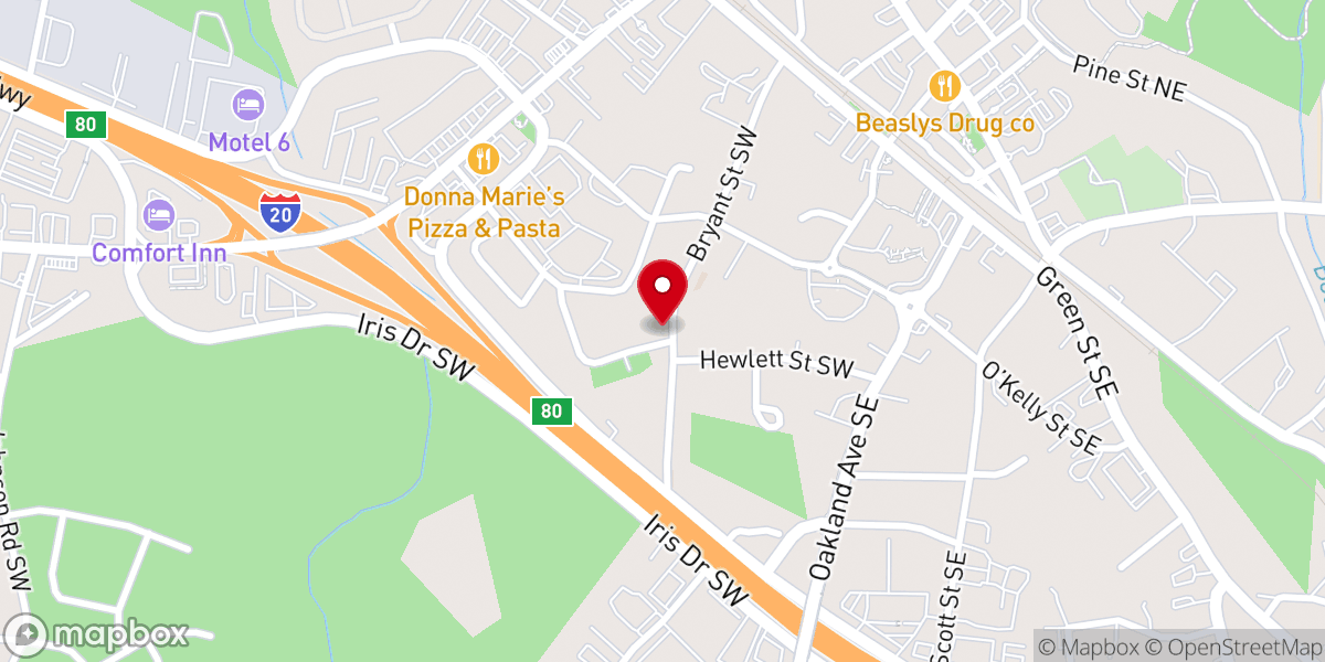 Map showing location of Elevate Christian Center International