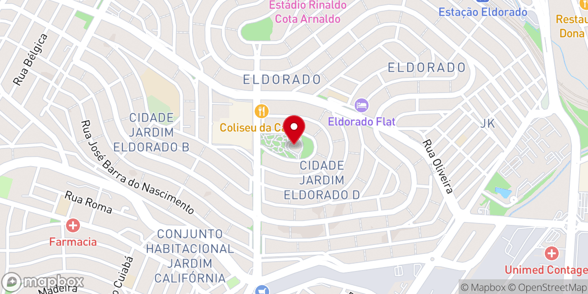 Map showing location of Paróquia Nossa Senhora da Glória