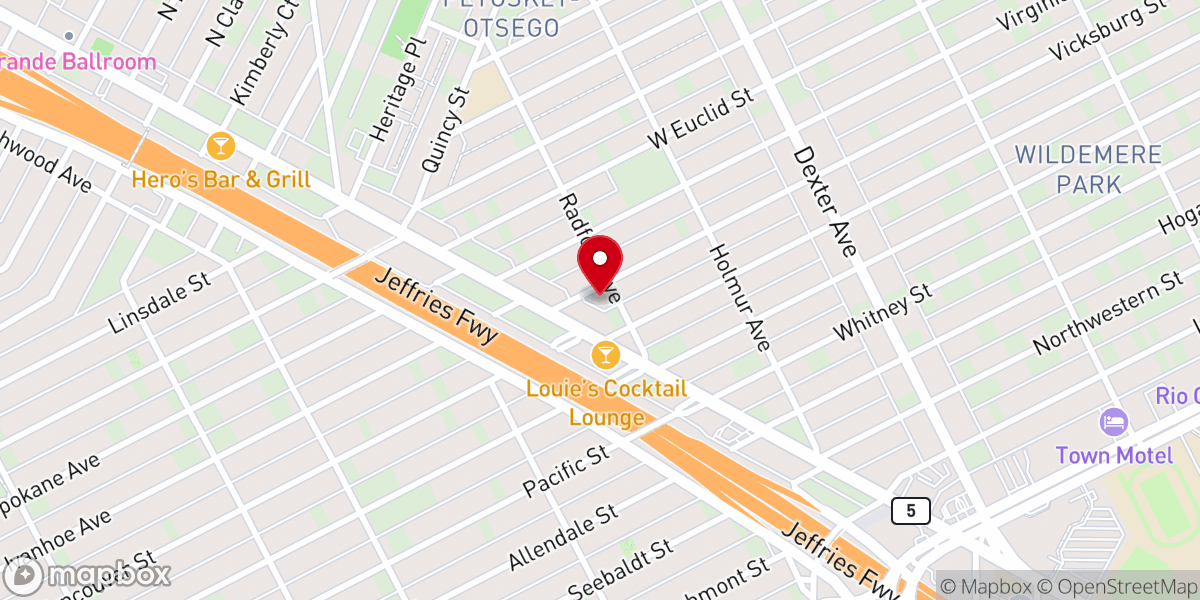 Map showing location of Nazareth Evangelical Lutheran Church