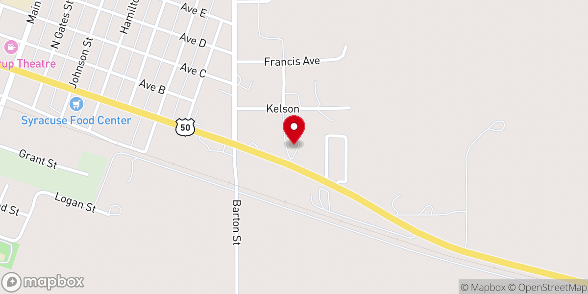Map showing location of Christ's New Covenant Church