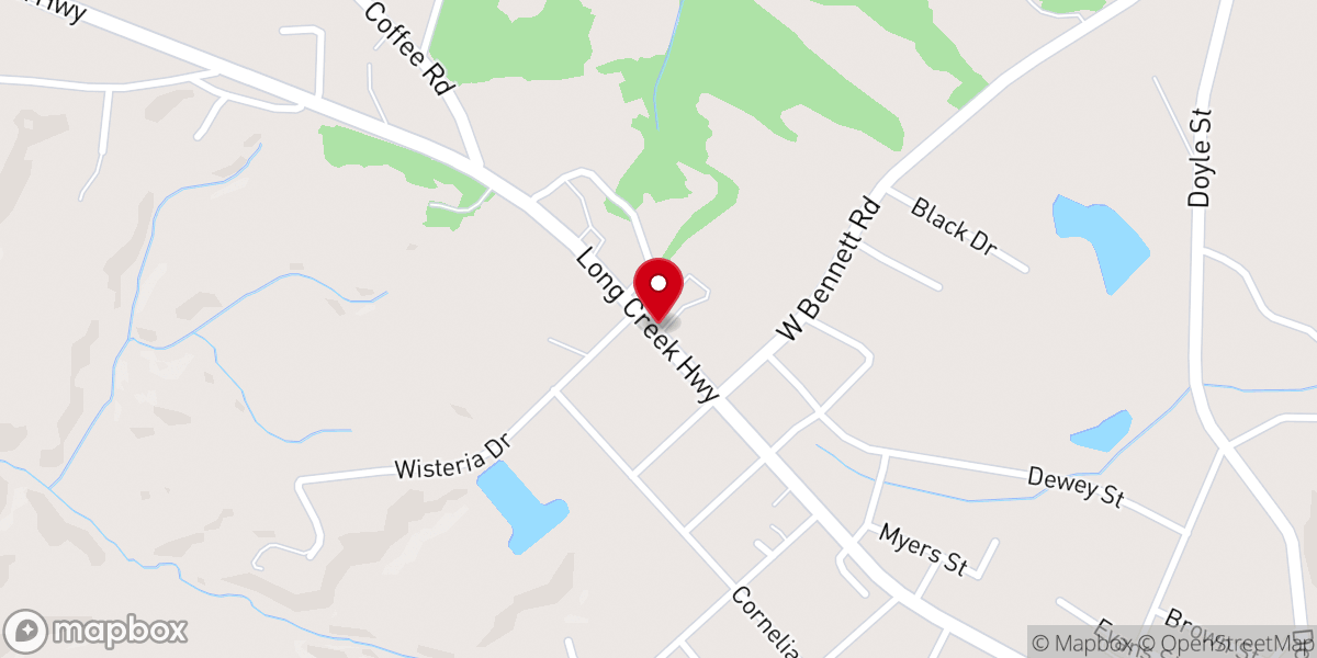 Map showing location of Souls Harbor Baptist Church