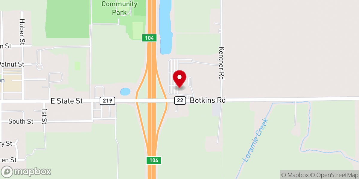 Map showing location of Only Believe Church