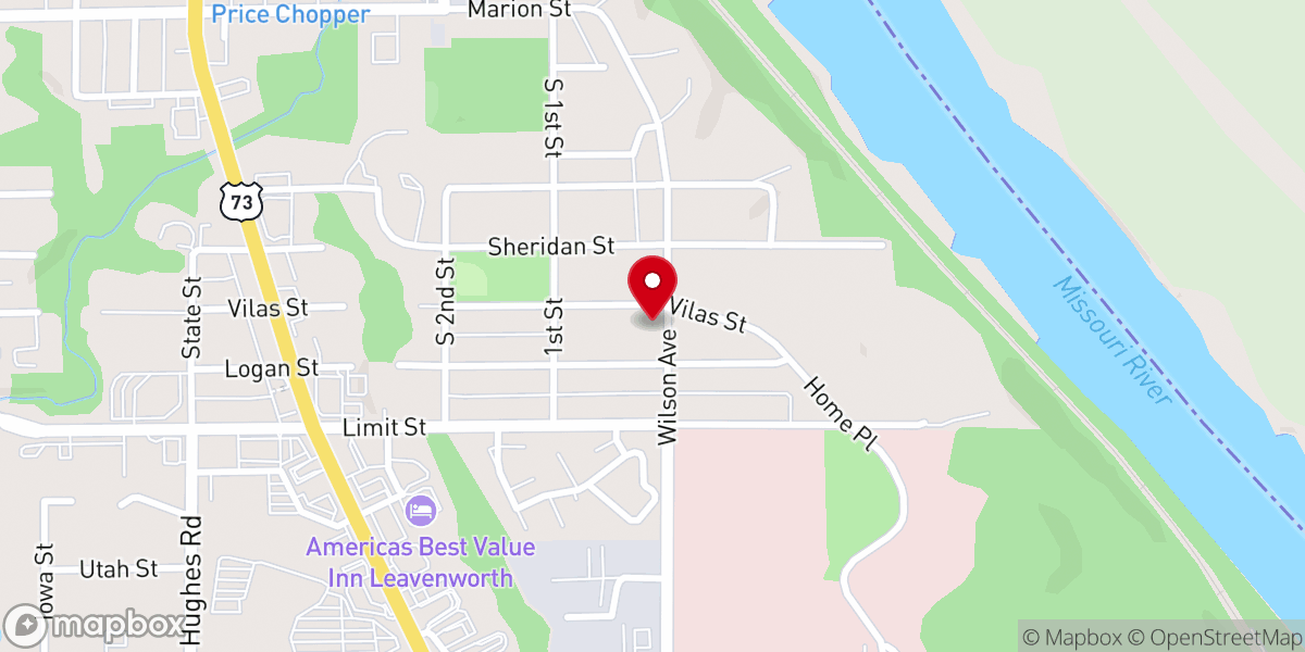 Map showing location of Wilson Avenue Church