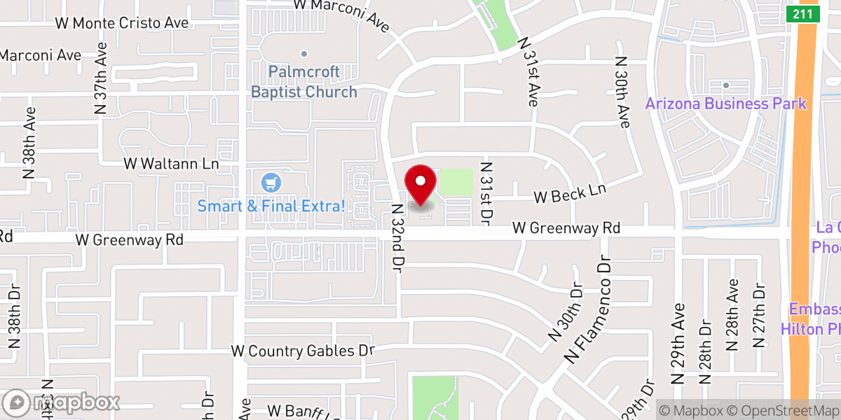 Map showing location of Our Lady of the Valley Church