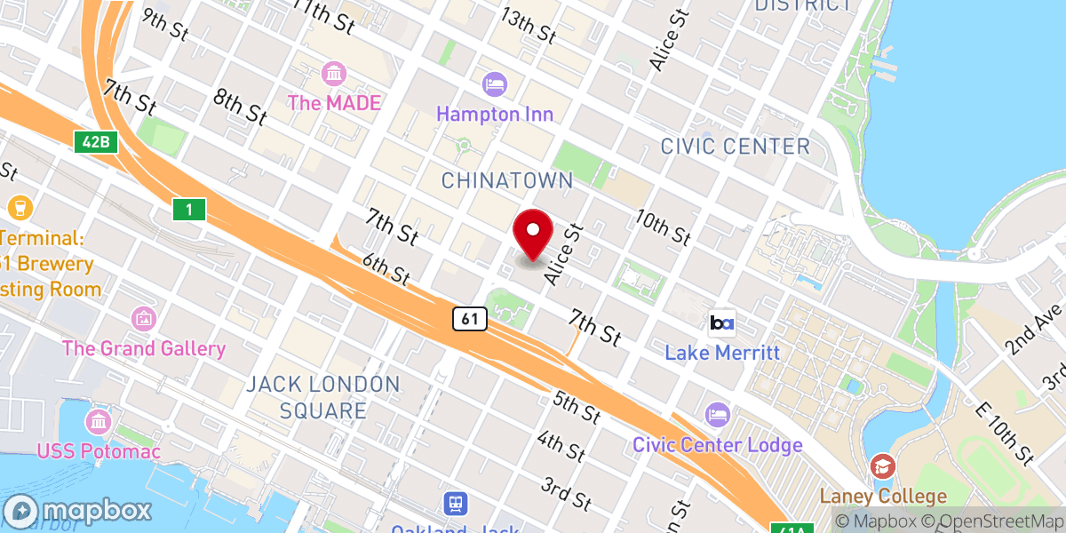Map showing location of Chinese Presbyterian Church