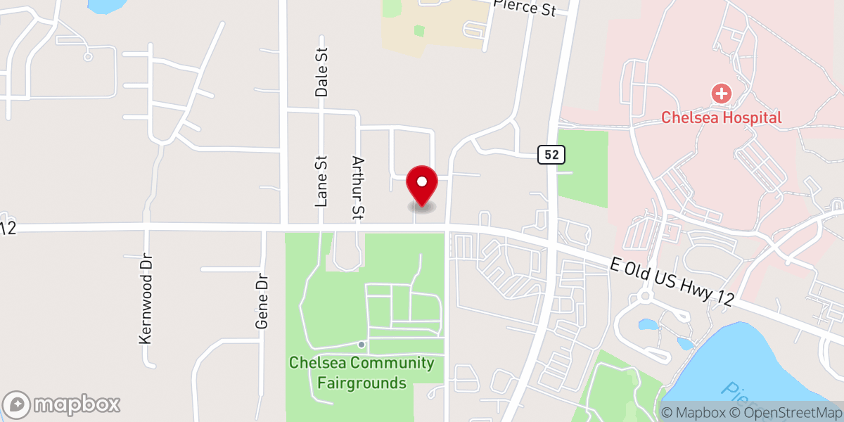 Map showing location of St Barnabas Episcopal Church