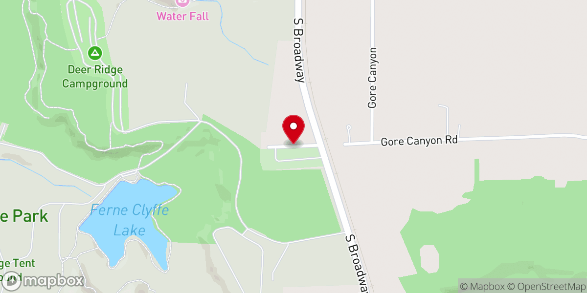 Map showing location of Busby Chapel Free Will Baptist