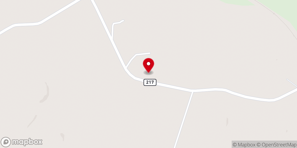 Map showing location of Searsville Church