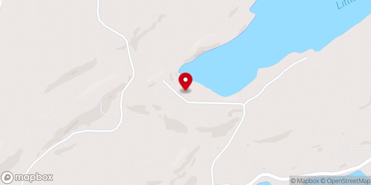 Map showing location of Rock Ridge Christian Camp and Outfitter