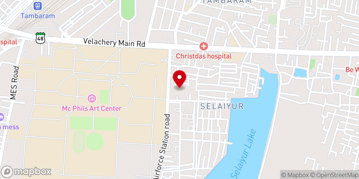 Map showing location of C.S.I St. Matthew's Church