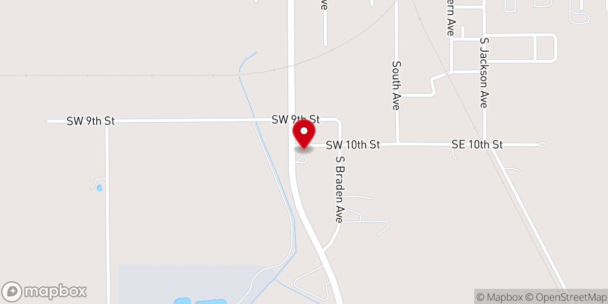 Map showing location of First Baptist Church of Eagle Grove, Iowa