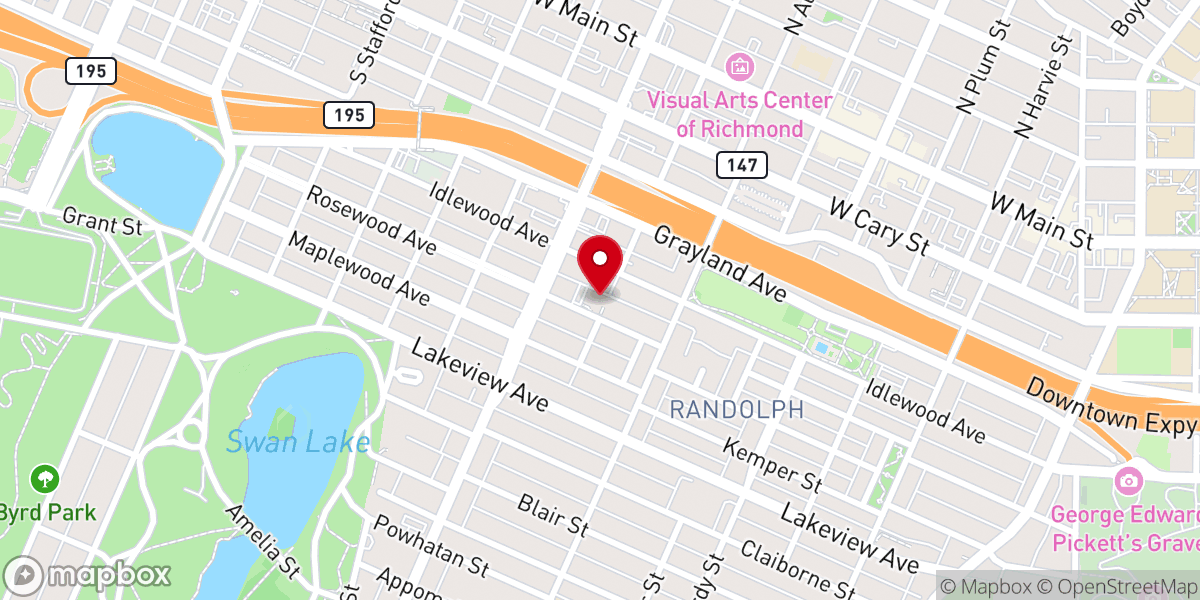 Map showing location of Mt Vernon Baptist Church