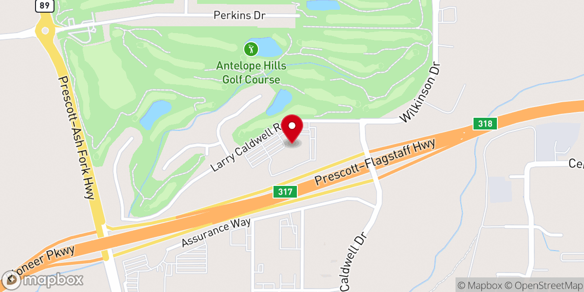 Map showing location of Heights Church - Prescott