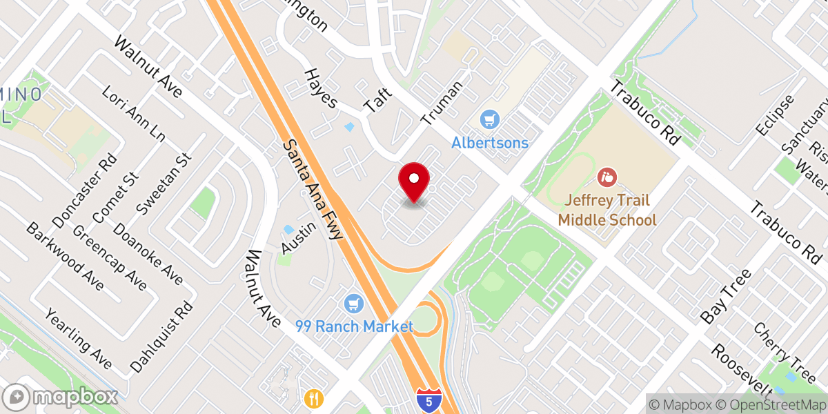 Map showing location of Irvine Sarang Community Church