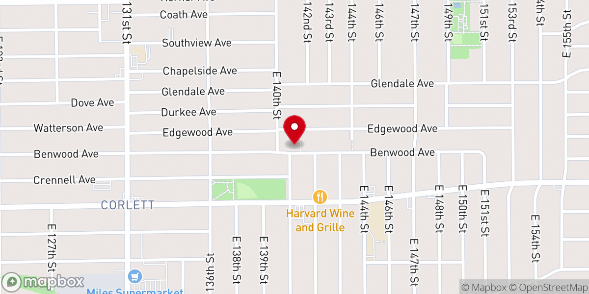 Map showing location of Second Saint Luke Overcoming Church of God
