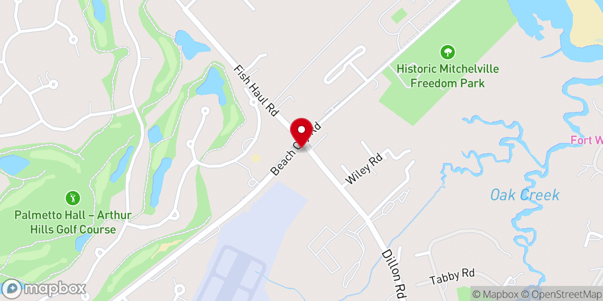 Map showing location of St James Baptist Church
