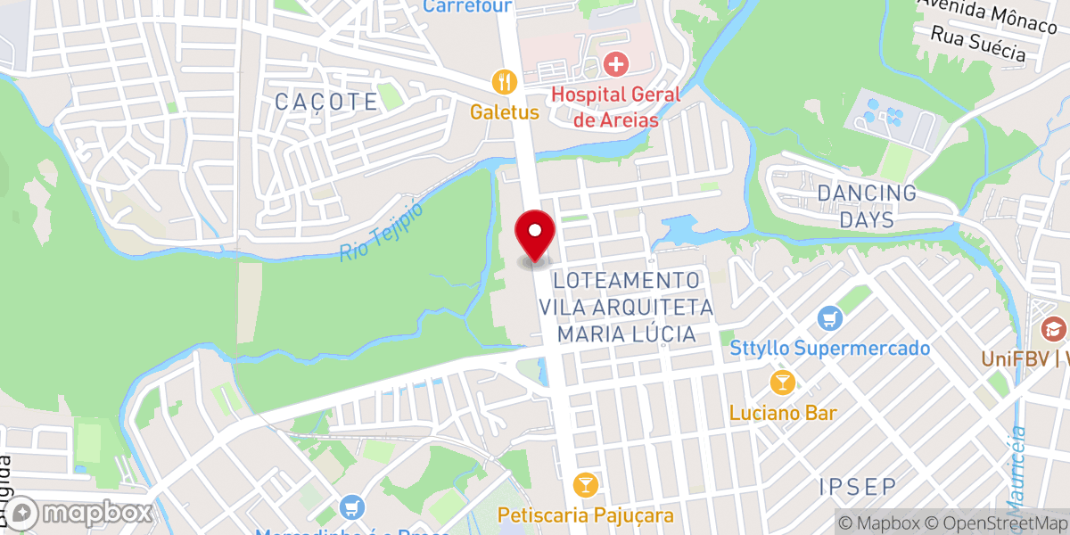 Map showing location of Igreja da Luz